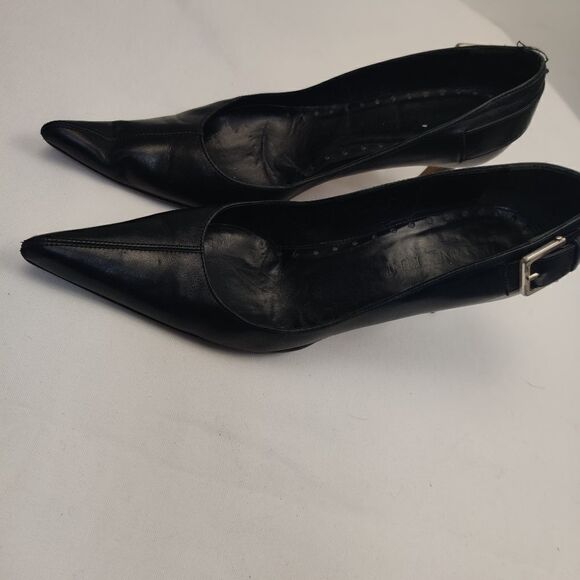 Yves saint laurent pointed toe buckle pumps  - Picture 4 of 15